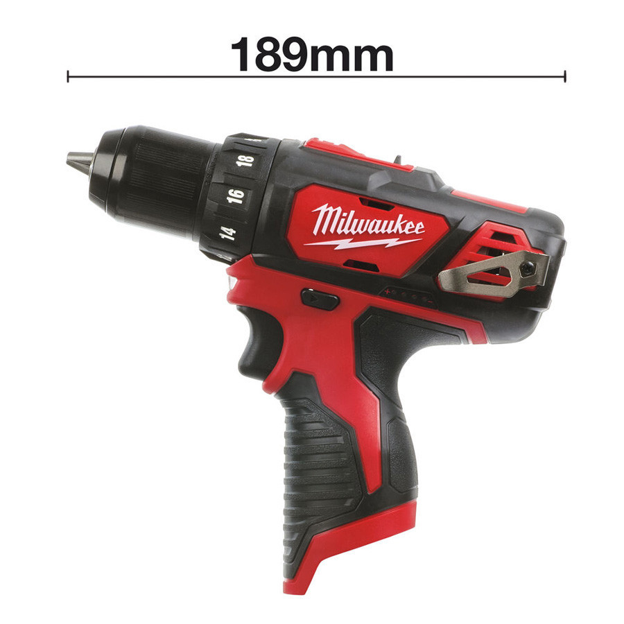 MILWAUKEE M12 BDD-0 aku vrtací šroubovák 12 V, bez akumulátoru, bez nabíječky 4933441930 Obrázek - fotka