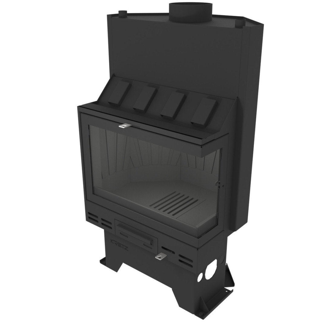 KRETZ A 1307 V krbová vložka 27kW, s výměníkem, rohová, pravá černá 1190 Obrázek - fotka