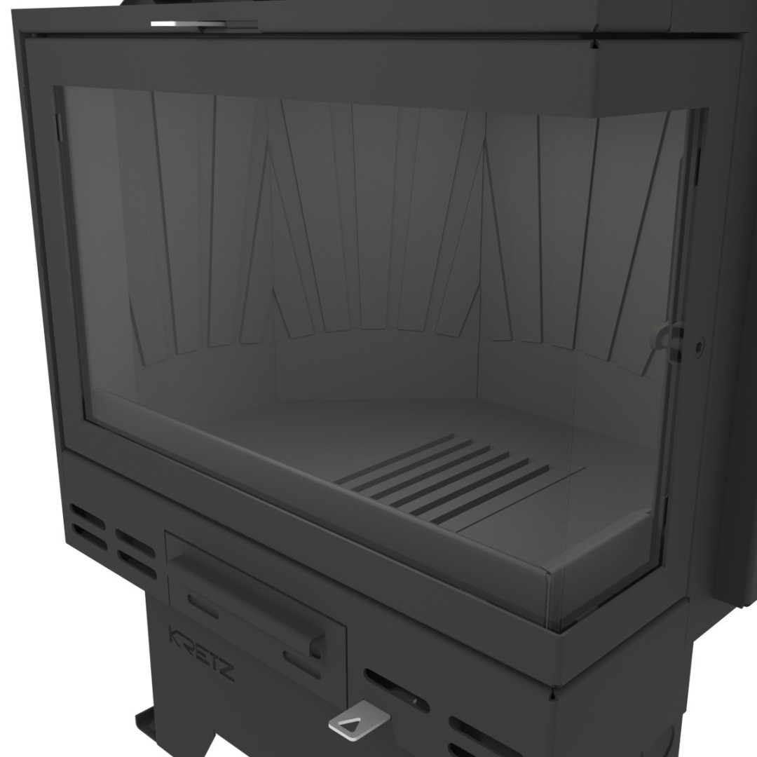 KRETZ A 1307 V krbová vložka 27kW, s výměníkem, rohová, pravá černá 1190 Obrázek - fotka