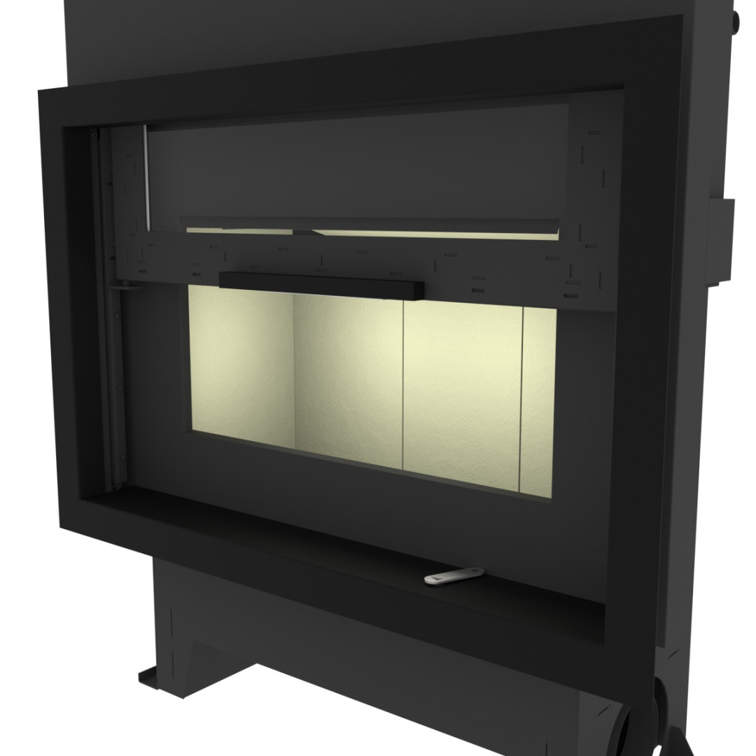 KRETZ B 104 V10 krbová vložka 10kW, s výměníkem, černá 1208 Obrázek - fotka