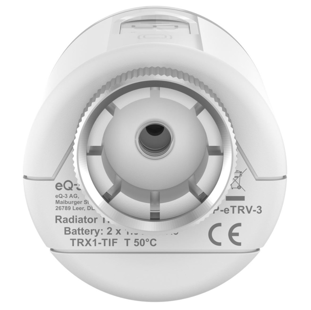 HOMEMATIC IP PURE termostatická hlavice, bezdrátová, bílá HmIP-eTRV-3 Obrázek - fotka