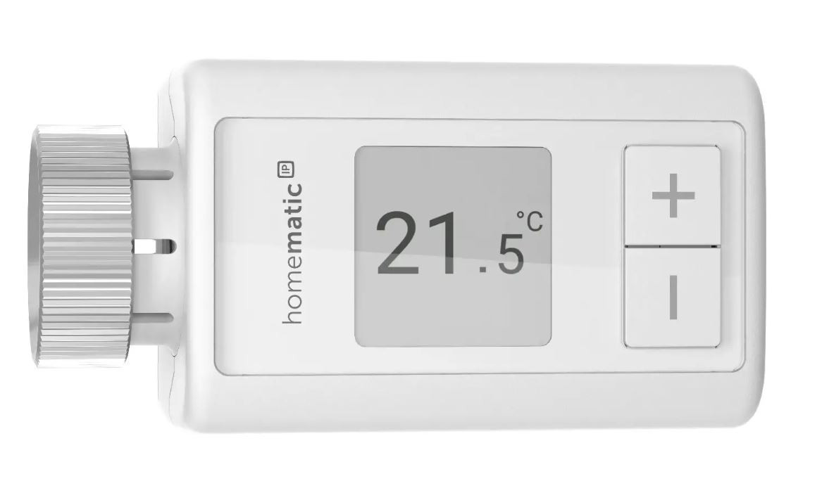 HOMEMATIC IP FLEX termostatická hlavice, bezdrátová, programovatelná, bílá HmIP-eTRV-F Obrázek - fotka