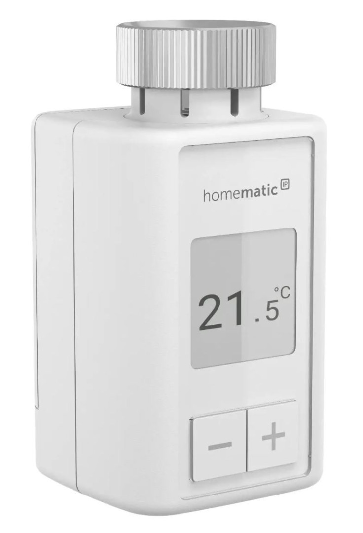 HOMEMATIC IP FLEX termostatická hlavice, bezdrátová, programovatelná, bílá HmIP-eTRV-F Obrázek - fotka