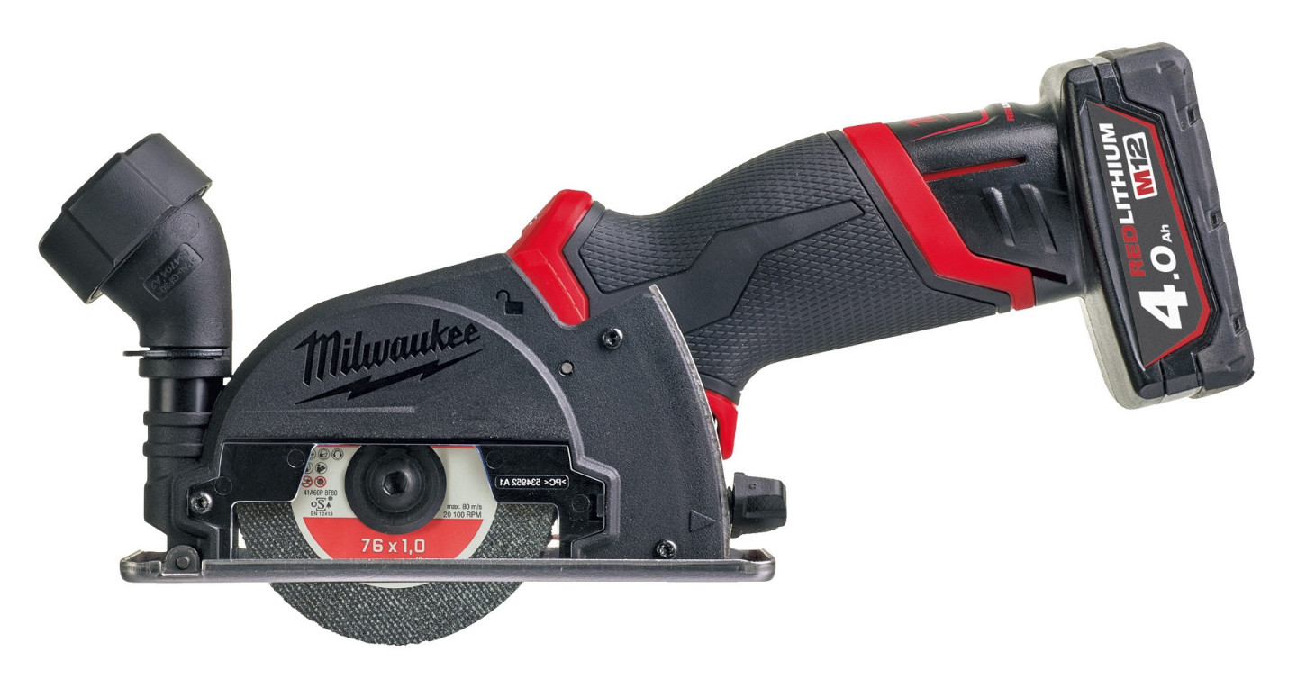MILWAUKEE M12 FCOT-422X FUEL aku kotoučová pila 76 mm, 12 V, 2x akumulátor 4,0+2,0 Ah, nabíječka, kufr, příslušenství 4933464619 Obrázek - fotka