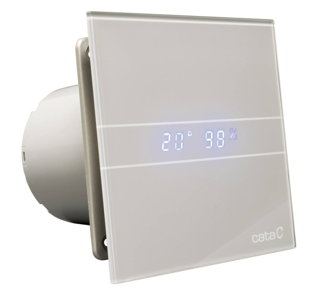 CATA E100 GSTH axiální ventilátor 100 mm, nástěnný/stropní, s časovačem a čidlem vlhkosti, stříbrná 00900600 Obrázek - Hlavní obrázek