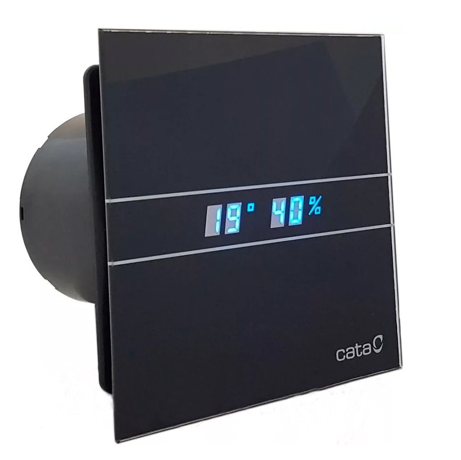 CATA E100 GBTH axiální ventilátor 100 mm, nástěnný/stropní, s časovačem a čidlem vlhkosti, černá 00900602 Obrázek - Hlavní obrázek