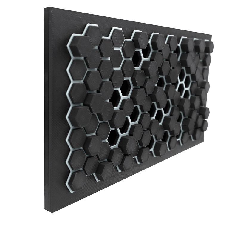 designová větrací mřížka 232x132 mm, plast, černá/bílá LF-P-R-HBW-PB Obrázek - Hlavní obrázek