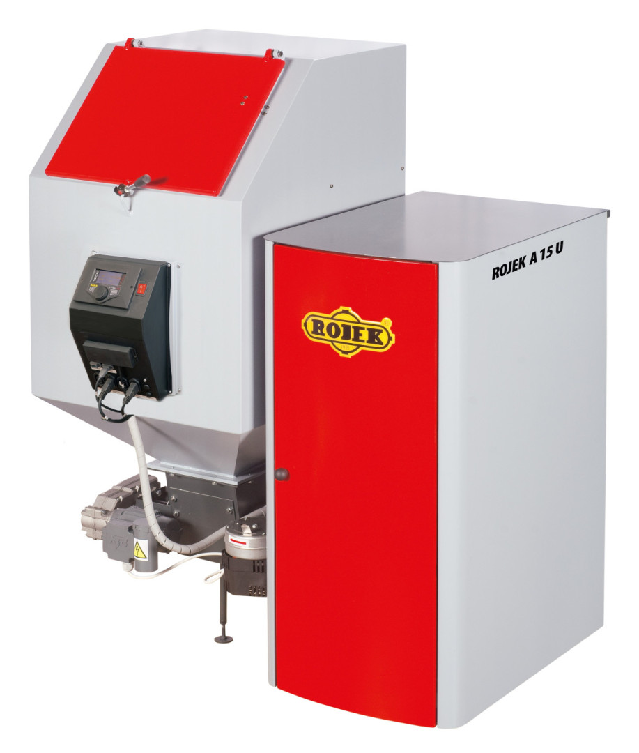 ROJEK A 15 U kotel na pelety/uhlí 14 kW, automatický, levý + regulace ST480 zPID 1015004 L Obrázek - Hlavní obrázek