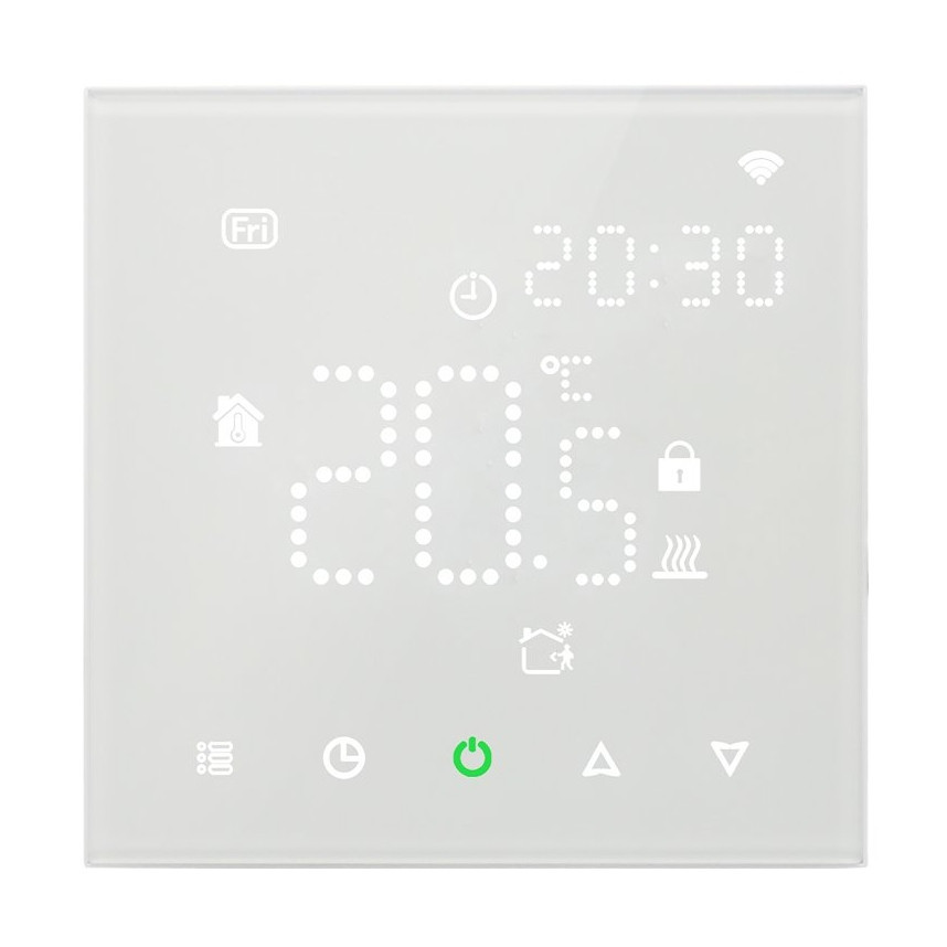 ELEKTROBOCK prostorový termostat, programovatelný, wifi, s teplotním čidlem 3 m, bílá PT741W-EI WIFI Obrázek - fotka